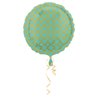 STANDARD ROUND ROBINS EGG ANDGOLD QUATREFOIL